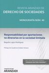 RESPONSABILIDAD POR APORTACIONES NO DINERARIAS EN LA SOCIEDAD