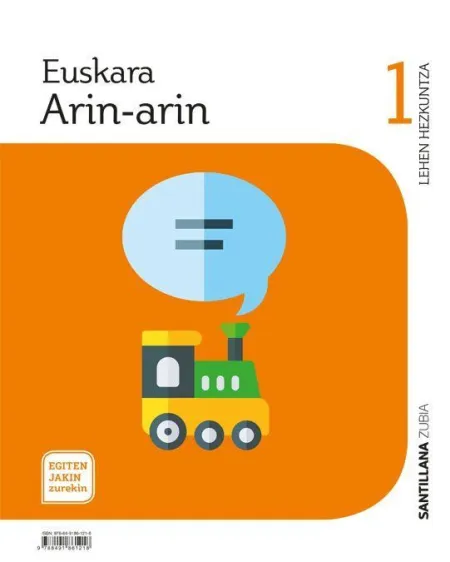 Euskara Arin-Arin 1 Lehen Hezkuntza Egiten Jakin Zurekin