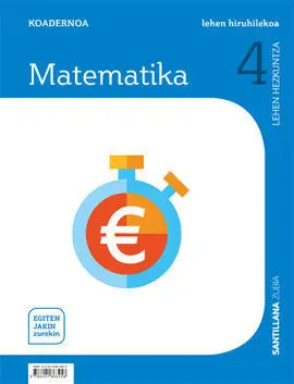 Cuaderno Matematicas 4 Primaria 1 Trim Saber Hacer Contigo Zubia