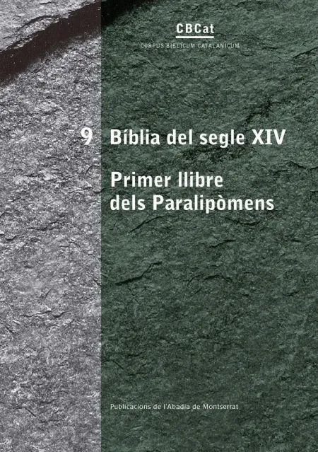 Bíblia del Segle Xiv. Primer Llibre Dels Paralipòmens