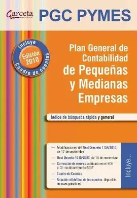 Pgc Pymes. Plan General de Contabilidad de Pequeñas