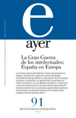 La Gran Guerra de los Intelectuales: España en Europa