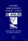 ANUBI 2000-2002 - ANUARIO BIBLIOGRÁFICO CON PRECIOS