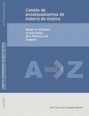 LISTADO DE ENCABEZAMIENTOS DE MATERIA DE MÚSICA