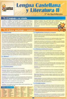 Lengua Castellana y Literatura, 2º Bachillerato