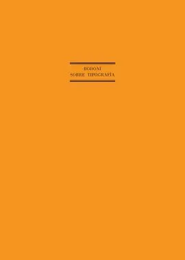 G. b. Bodoni Al Conde de Floridablanca Sobre Tipografia Española