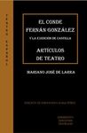 EL CONDE FERNÁN GONZÁLEZ Y LA EXENCIÓN DE CASTILLA / ARTÍCULOS DE TEATRO