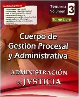 Temario Iii Cuerpo Gestion Procesal y Administrativa Administracion Justicia