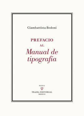 Prefacio Al Manual de Tipografia