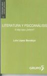 LITERATURA Y PSICOANALISIS SI DIGO AGUA ¿BEBERE?