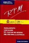 RPM : REGLAMENTO UNIFICADO DE PUNTOS DE MEDIDA DEL SISTEMA ELÉCTRICO