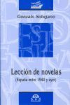 LECCIÓN DE NOVELAS