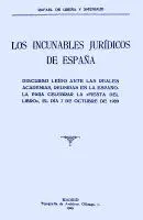 Los Incunables Jurídicos de España