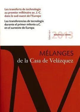 Las Transferencias de Tecnología Durante el Primer Milenio a. c. En el Suroeste de Europa