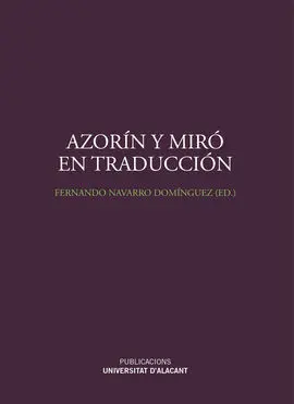 Azorín y Miró en Traducción