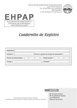 Ehpap (Juego Completo): Evaluación de Habilidades y Potencial de Aprendizaje para Preescolares