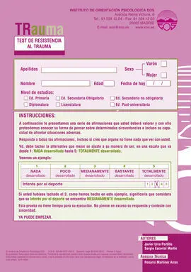Trauma (Hoja de Respuestas)