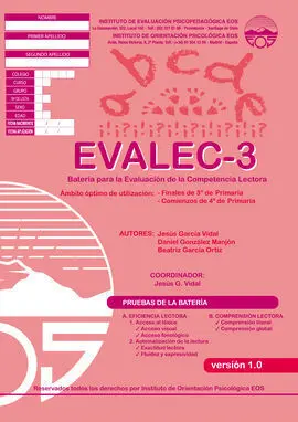 Evalec 3 Batería para la Evaluación de la Competencia Lectora