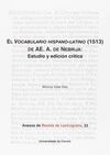 EL VOCABULARIO HISPANO-LATINO (1513) DE AE. A. DE NEBRIJA: ESTUDIO Y EDICIÓN CRÍ