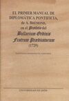 EL PRIMER MANUAL DE DIPLOMÁTICA PONTIFICIA DE A. BRÉMOND