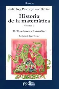 Historia de la Matematica Vol. Ii