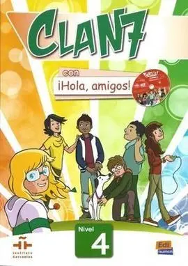 Clan 7 ¡Hola Amigos! 4 Libro del Alumno+Cd Rom
