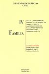 ELEMENTOS DE DERECHO CIVIL. TOMO IV. FAMILIA