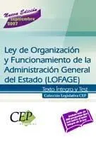 Ley de Organización y Funcionamiento de la Administración General del Estado ( Lofage ) - Texto Ínte
