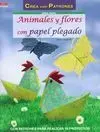 Animales y Flores con Papel Plegado