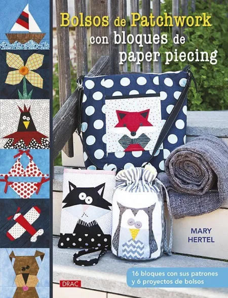 Bolsos de Patchwork con Bloques de Papar Piecing