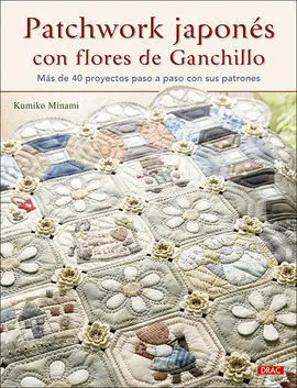 Patchwork Japones con Flores de Ganchillo