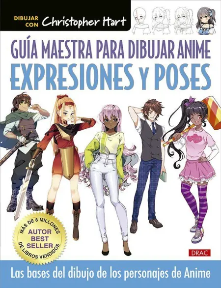 Guía Maestra para Dibujar Anime Expresiones y Poses