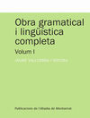 OBRA GRAMATICAL I LINGÜÍSTICA COMPLETA, VOLUM 1