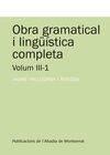 OBRA GRAMATICAL I LINGÜÍSTICA COMPLETA, VOLUM 3-1