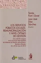 Los Servicios Públicos Locales. Remunicipalización y Nivel Óptimo de Gestión