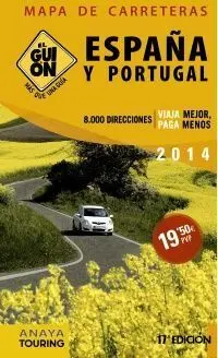 España y Portugal. Mapa de Carreteras el Guión
