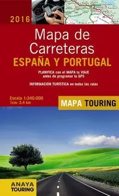 Mapa de Carreteras de España y Portugal 1:340. 000, 2016