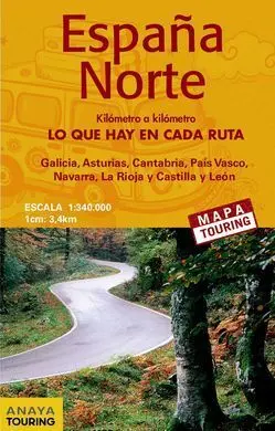 Mapa de Carreteras 1:340. 000 - España Norte (Desplegable)