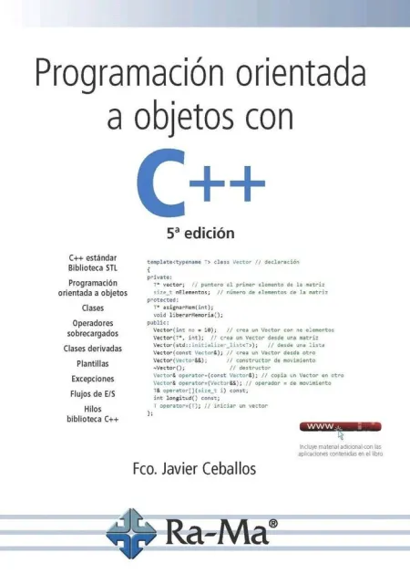 Programacion Orientada Objetos C++ (5ª Ed. 2018)