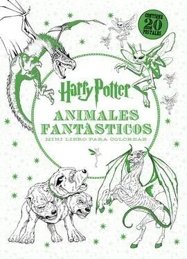 Harry Potter-Animales Fantásticos Mini Libro para Colorear