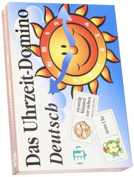 Das Uhrzeit Domino Deutsch