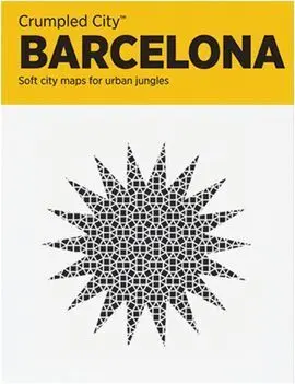 Barcelona -Crumpled City Map