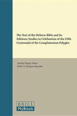 The Text Of The Hebrew Bible And Its Editions