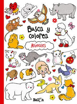 Busca y Colorea - Animales