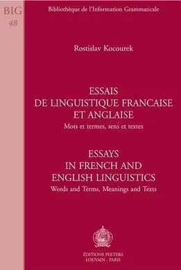 Essais de Linguistique Francaise Et Anglaise