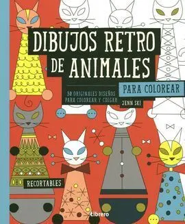 Para Colorear Retro Dibujos Retro de Animales