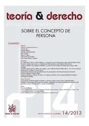 Teoría y Derecho. Revista Nº 14/2013 Sobre el Concepto de Persona