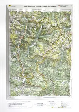 Mapa Topografic Relleu Alta Ribagorça