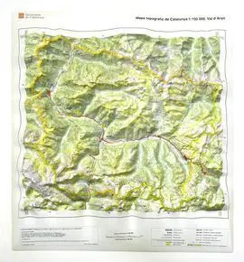 Mapa Topografic Relleu Vall D'aran