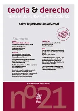 Teoría y Derecho Nº 21 Junio 2017 Revista de Pensamiento Jurídico